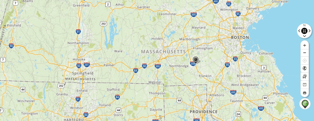 Mapquest Map of Massachusetts and Driving directions