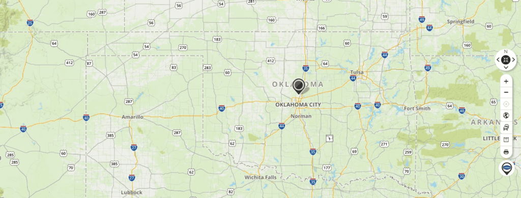 Mapquest Map of Oklahoma and Driving directions