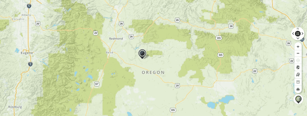 Mapquest Map of Oregon and Driving directions