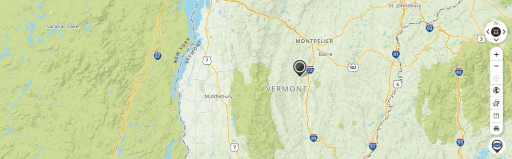 Mapquest Map of Vermont and Driving directions