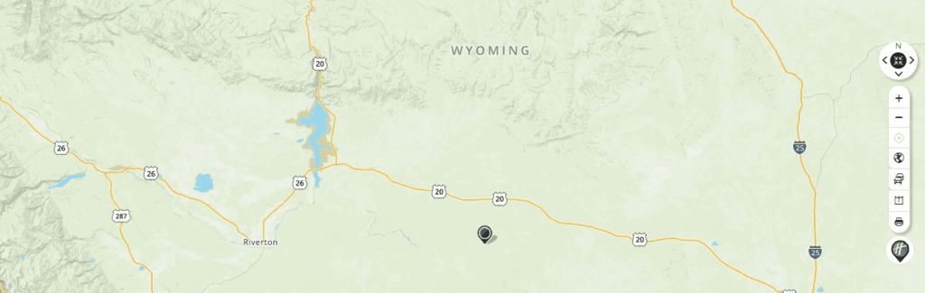 Mapquest Map of Wyoming and Driving directions