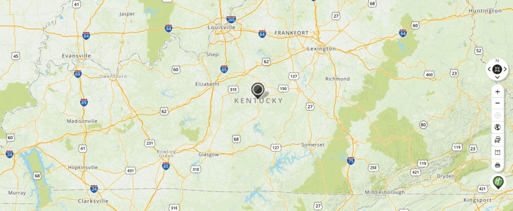 Mapquest Map of Kentucky and Driving directions