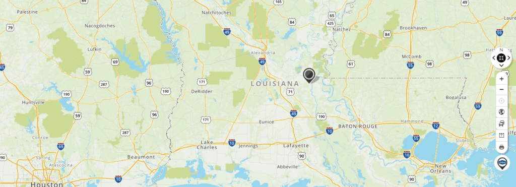 Mapquest Map of Louisiana and Driving directions