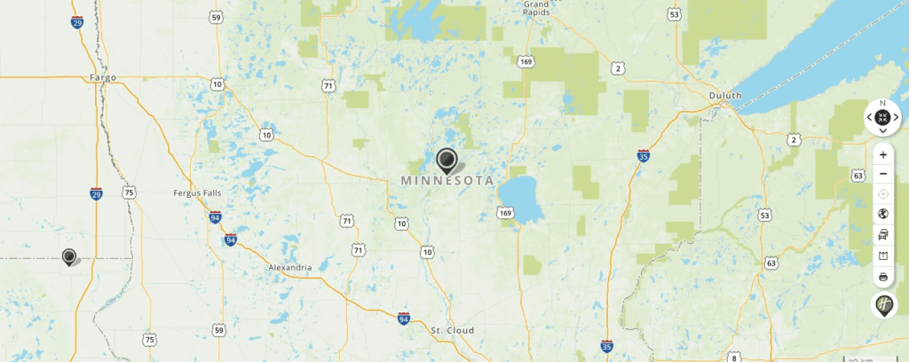 Mapquest Map of Minnesota and Driving directions