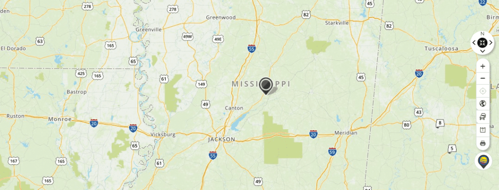Mapquest Map of Mississippi and Driving directions