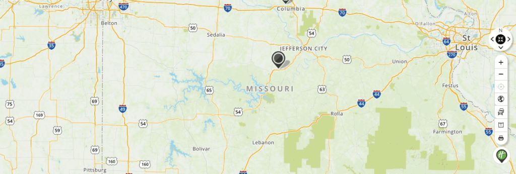 Mapquest Map of Missouri and Driving directions