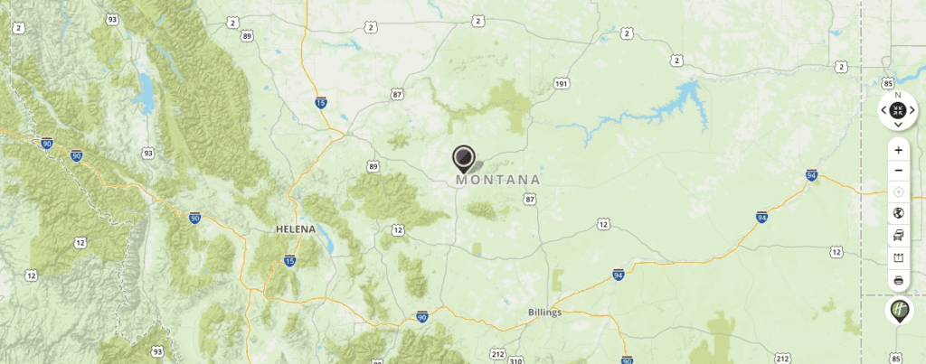 Mapquest Map of Montana and Driving directions