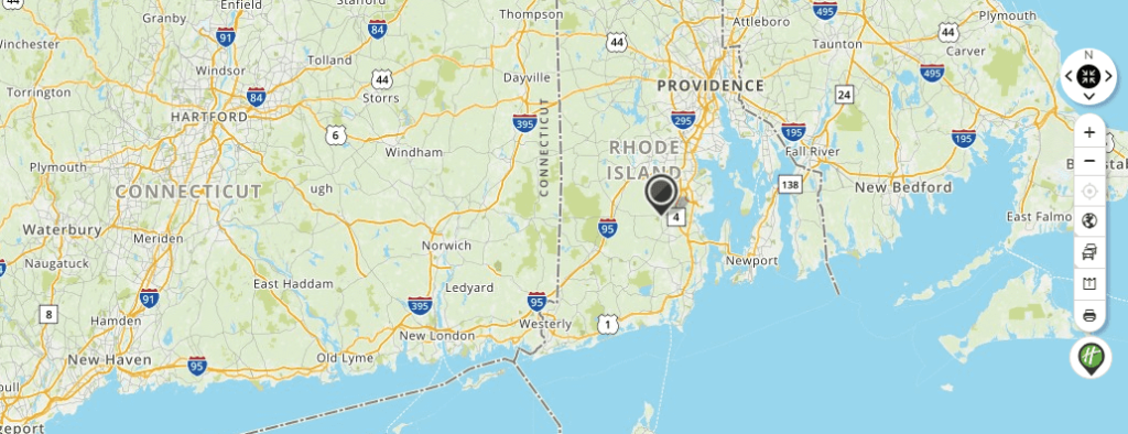 Mapquest Map of Rhode Island and Driving directions
