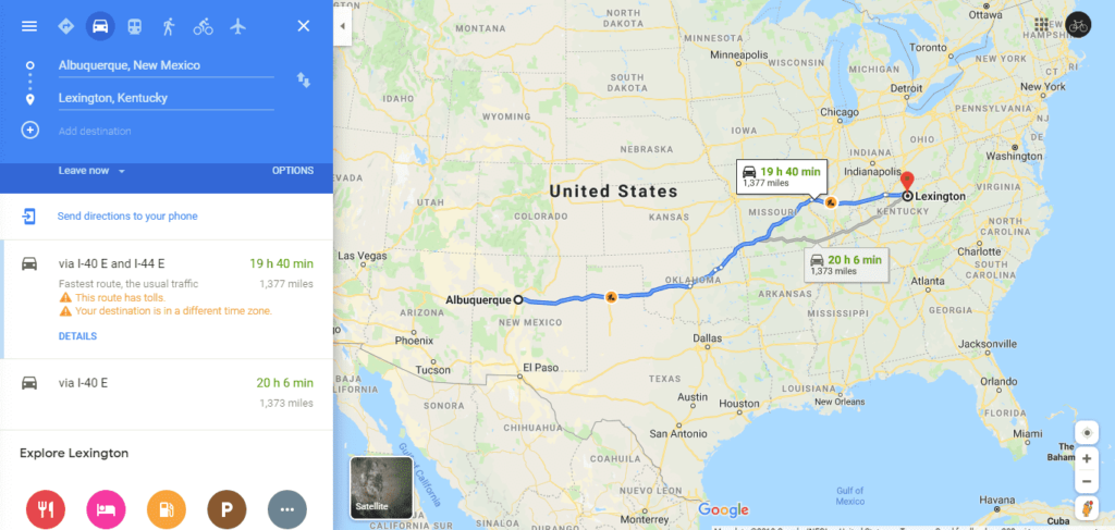 plan a trip with google maps driving directions