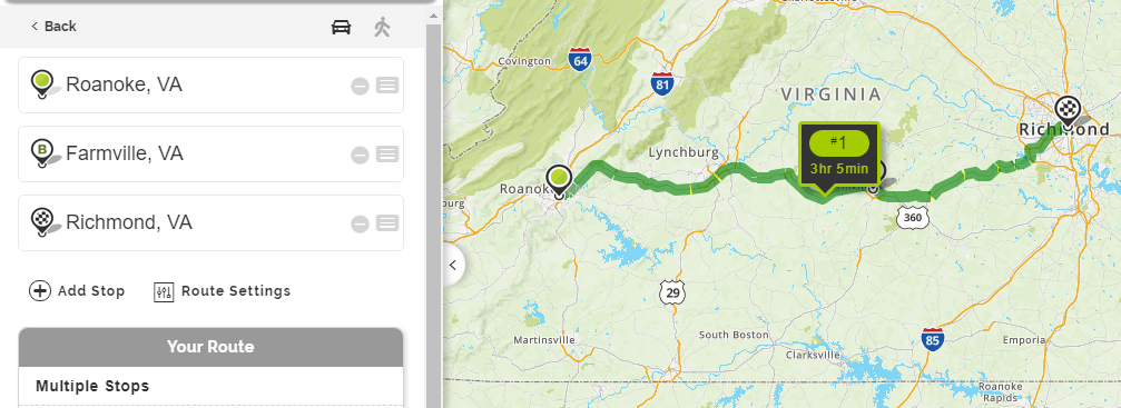 Mapquest Multiple Stops