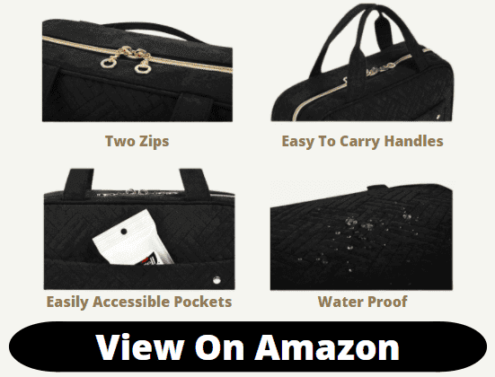 BAGSMART Toiletry Travel Bag space features
