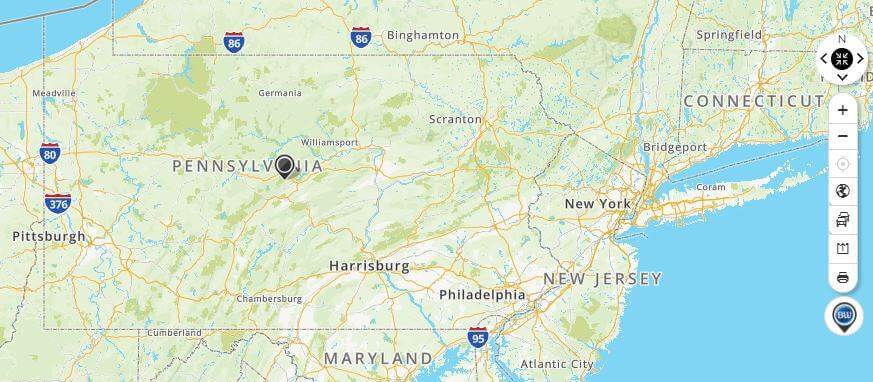 MapQuest Pennsylvania