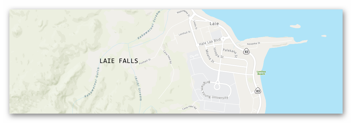 laie falls oahu hawaii