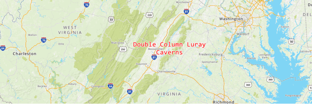 Double column luray cavern