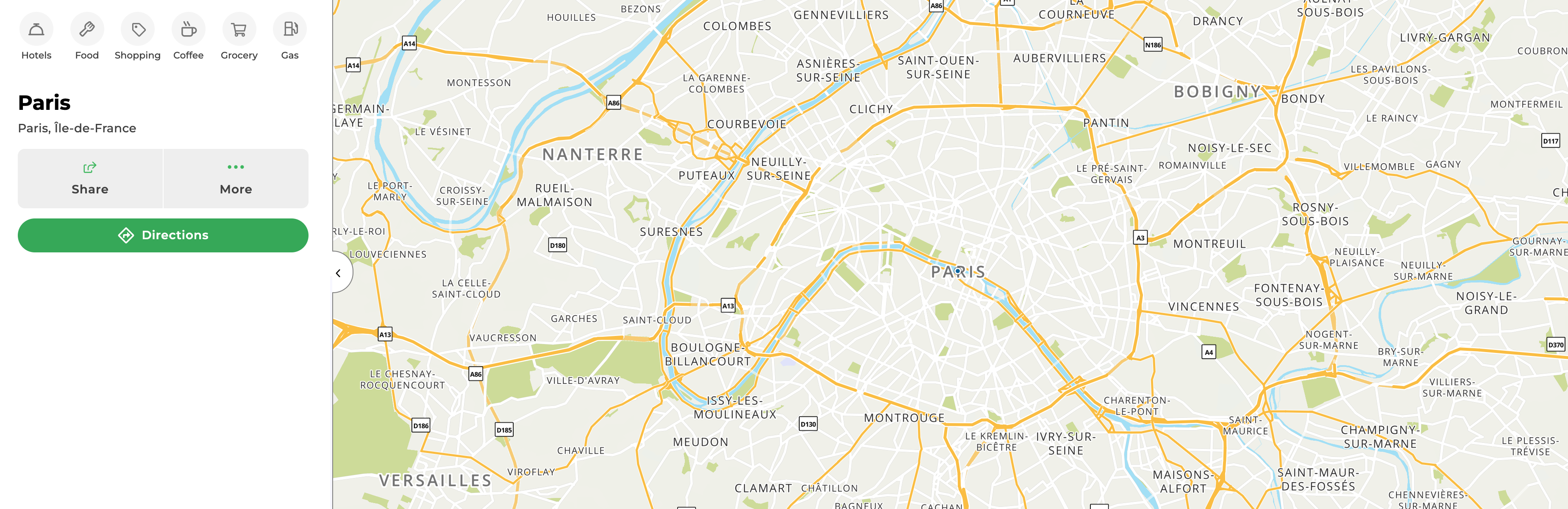 Mapquest Paris, France
