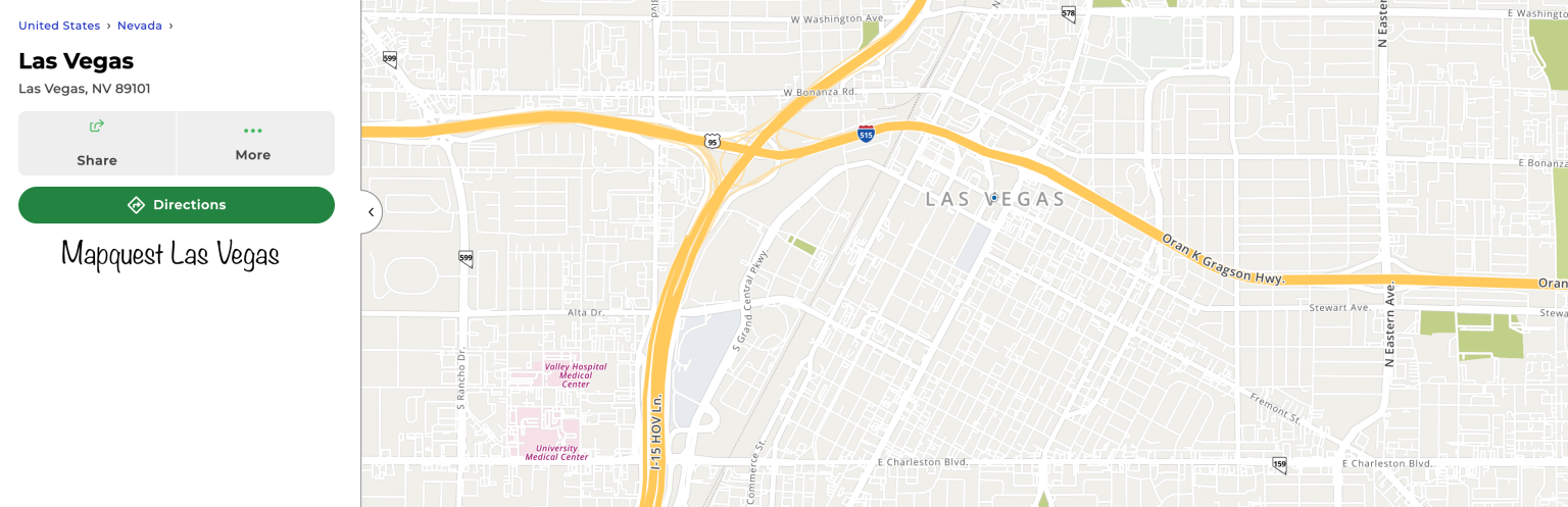 Mapquest-Las-Vegas