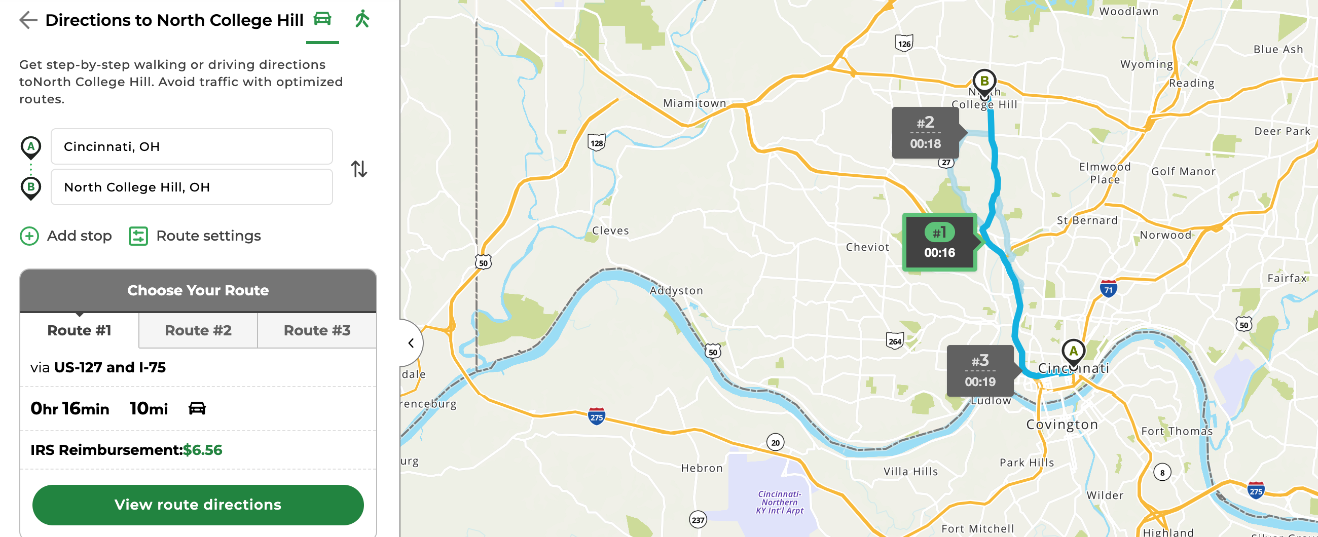 How to find Cincinnati on MapQuest?